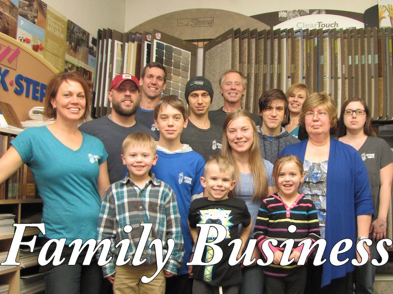 photo of Keystone Carpets Inc family with family business text